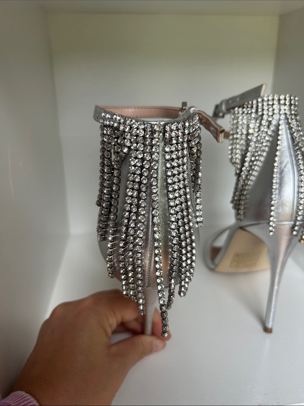 Aldo Woman’s Rhinestone Heels/ size us 8.5 - Picture 3 of 6